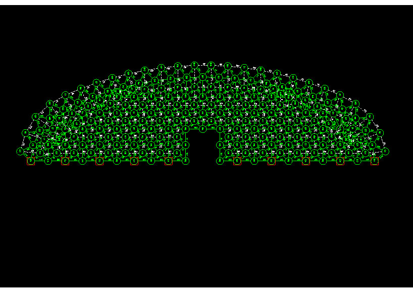 吐鲁番锡林浩特91跨，1000米长干煤棚网架设计